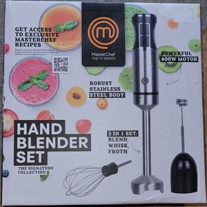 MasterChef Signature Collection Hand Blender Set 3-in-1 Immersion Blender 400W